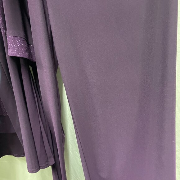 R & M Richards pants suit plum size 22 - Picture 4 of 9